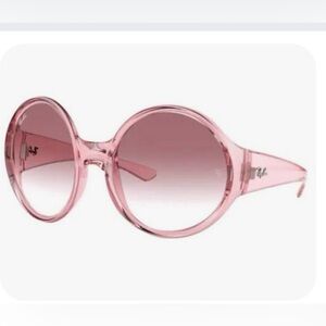 Ray-Ban Rose-Tinted Round Glasses